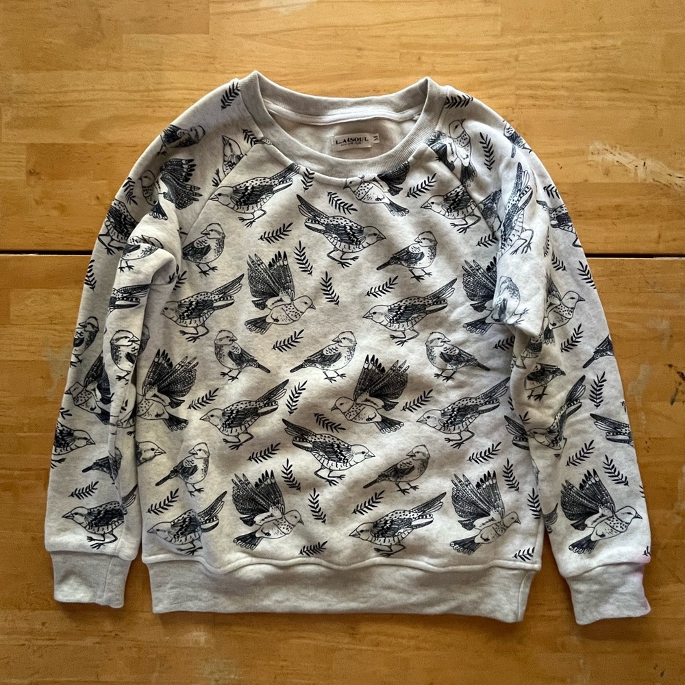 Bird Print Sweatshirt